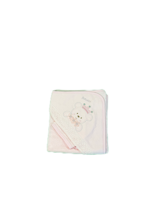 Badetuch Minidamla "Princess Bear" 2-teilig rosa
