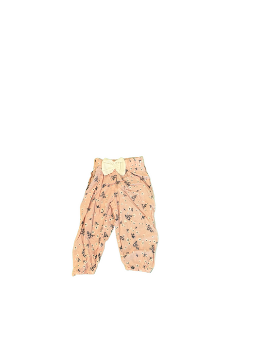 Hose Sommer Civil Kids "Flower" mit Schleife puder rosa lang luftig