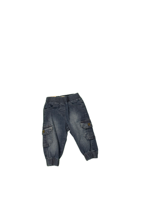 Hose Jeansoptik Civil Kids "Jogger dark blue" mit Seitentasche dunkelblau uni