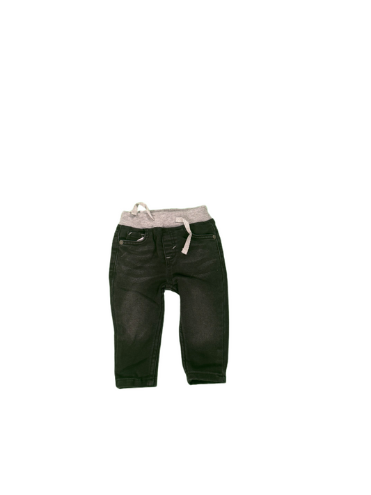 Hose Jeansoptik Civil Kids "Classic black" mit Gummi Baby