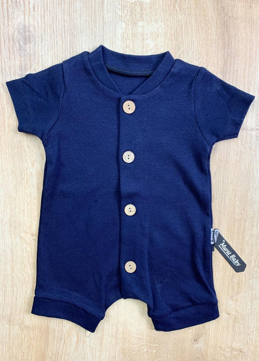 Overall ByMuratBaby "Basic" kurzarm navy blau