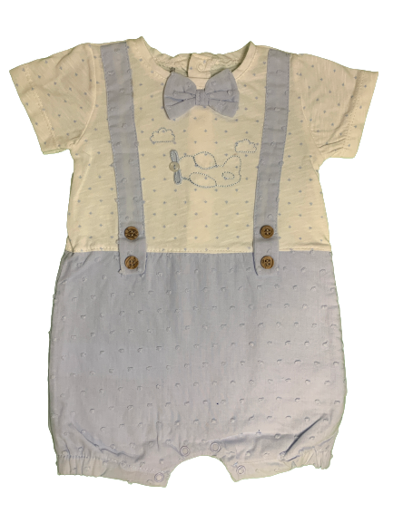 Overall Caramell "Flugzeug" blau