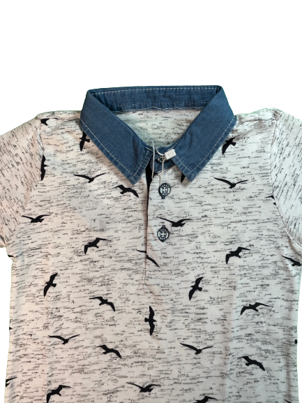Shirt Polo "Adler" grau