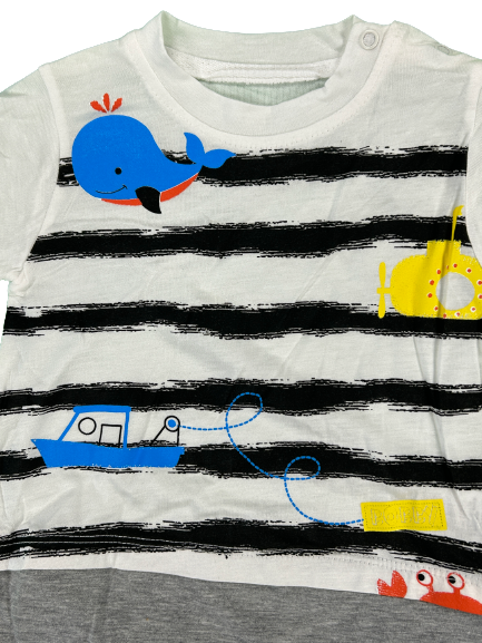 Overall Maxbabi Ocean Grau-Weiß