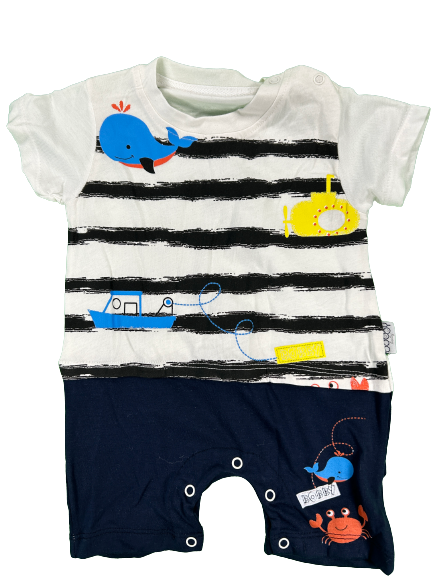 Overall Maxbabi Ocean Blau-Weiß