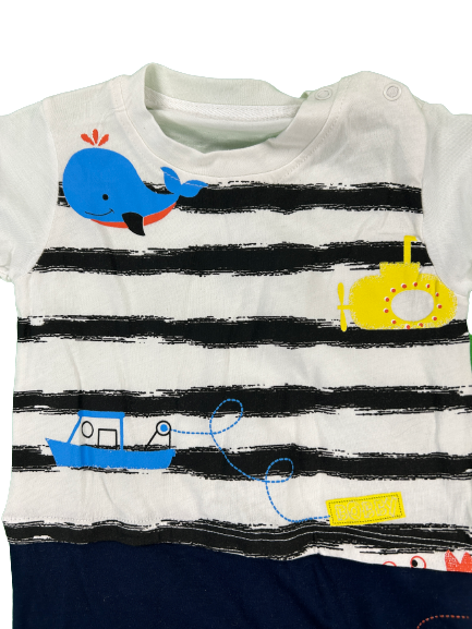 Overall Maxbabi Ocean Blau-Weiß