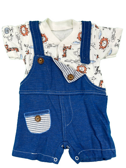Overall MC Elci Wild Life Blau