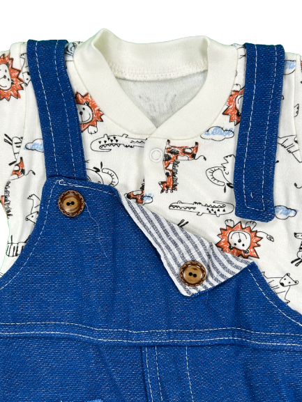 Overall MC Elci Wild Life Blau